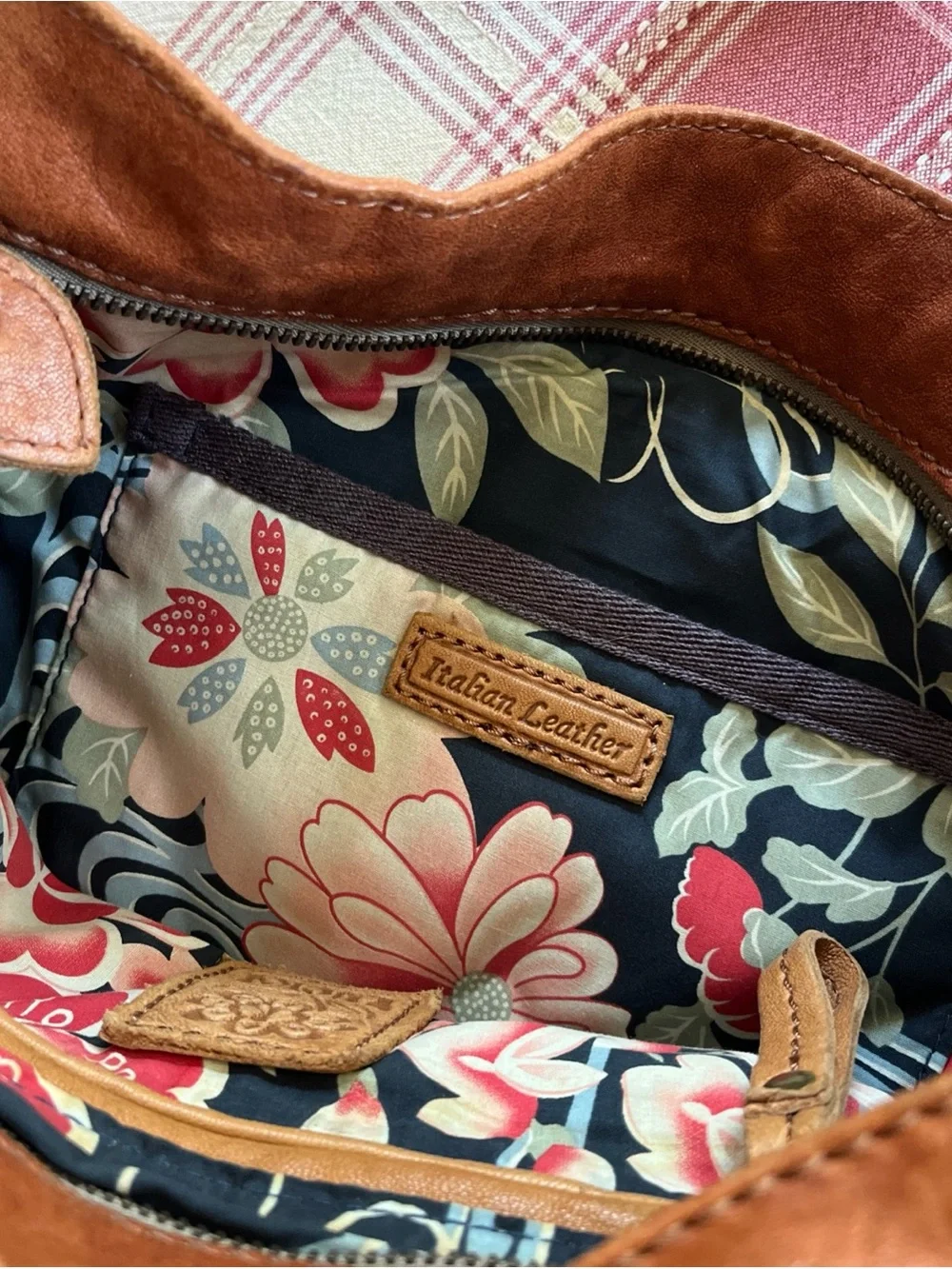Vintage Lucky Brand 90s Crescent Slouch Hobo Leather Shoulder Bag 🍀